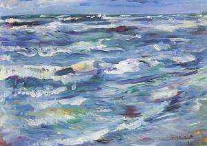 The Sea Near La Spezia, Lovis Corinth