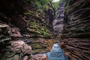 Cañón de la cascada de Buracão