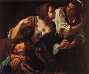 Sansón y Dalila, Artemisia Gentileschi