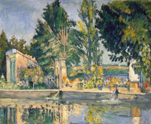 El estanque en Jas de Bouffan, Paul Cézanne