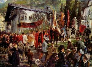 Procesión del Corpus Christi en Hofgastein, Menzel