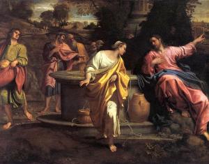 Cristo y la Samaritana, Annibale Carracci