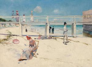 A holiday at Mentone, Charles Conder