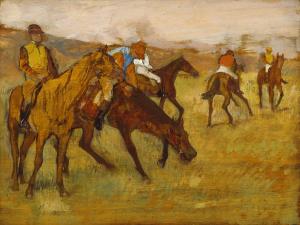 Antes de la carrera, Edgar Degas