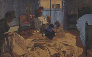 The Laundress, Blue Room, Félix Vallotton