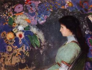 Retrato de Violette Heymann, Odilon Redon