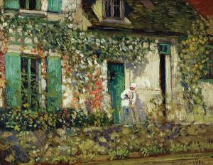 La casa en Giverny, Frederick Carl Frieseke