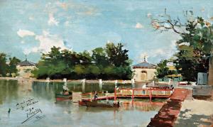 Joaquín Sorolla, View of the Jetty in the Retiro Gardens