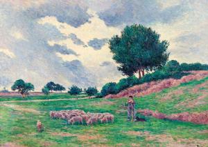 Mereville, Flock of Lambs, Maximilien Luce