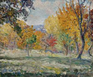 Paisaje con árboles, Henri Lebasque