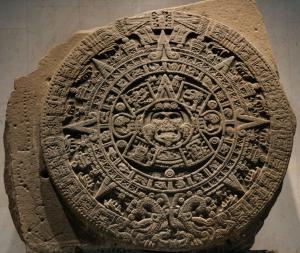 Aztec calendar stone