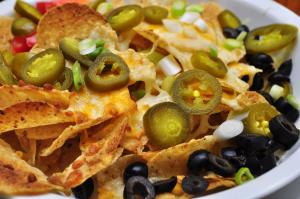 Nachos con queso