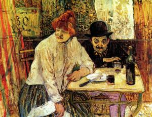 At the Café La Mie, Henri de Toulouse-Lautrec