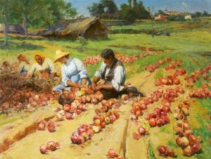 Harvesting Onions, José Malhoa