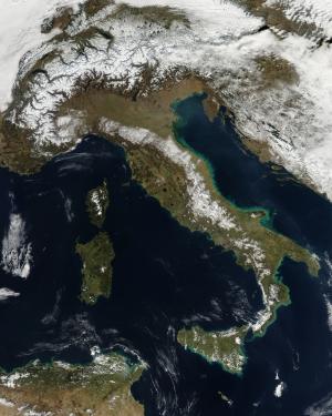 Italia desde el espacio