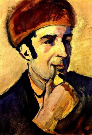 Retrato de Franz Marc, August Macke