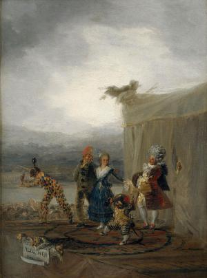 Strolling players, Francisco de Goya