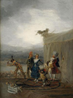 Strolling players, Francisco de Goya