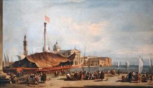 The piazzetta towards San Giorgio Maggiore, Francesco Guardi