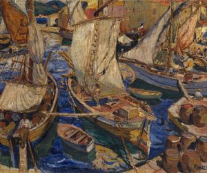 Fishing port in Saint Tropez, Mela Muter