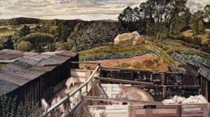 Rickett's Farm, Cookham Dene, Stanley Spencer