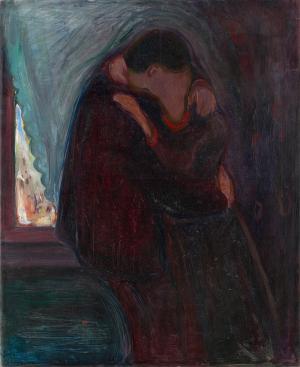 The Kiss, Edvard Munch