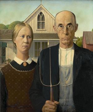 Gótico estadounidense, Grant Wood