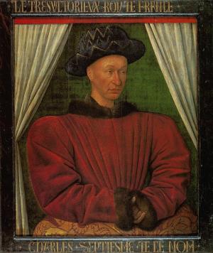 Portrait of Charles VII, Jean Fouquet