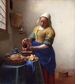 The milkmaid, Johannes Vermeer