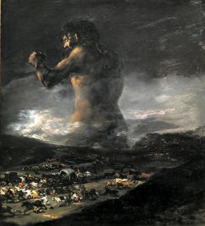 The Colossus, Francisco de Goya