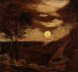 La barca de los amantes, Albert Pinkham Ryder