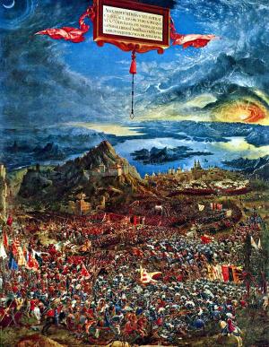 La batalla de Alejandro en Issos, Albrecht Altdorfer