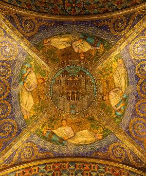 Ceiling of the Cathedral of Aachen, Germany