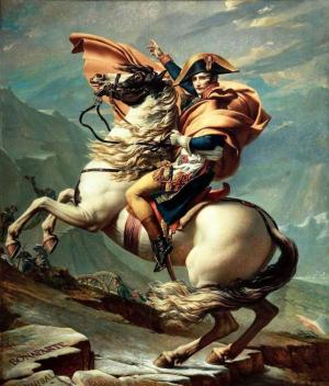 Napoleon Crossing the Alps, Jacques-Louis David