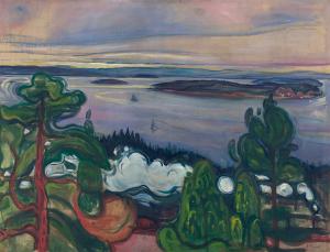 Humo de tren, Edvard Munch