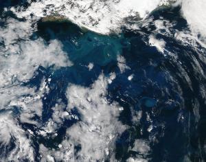 Costa de Islandia desde el espacio