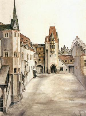 Innsbruck Castle Courtyard, Albrecht Dürer