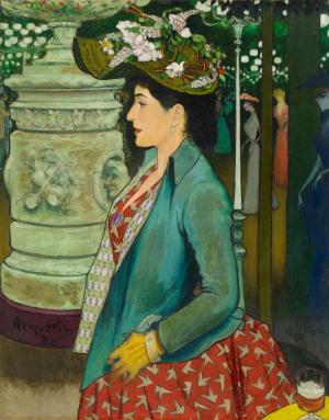 Elegant Woman at Bal Mabille, Louis Anquetin