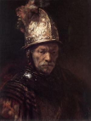 El hombre con yelmo dorado, Rembrandt