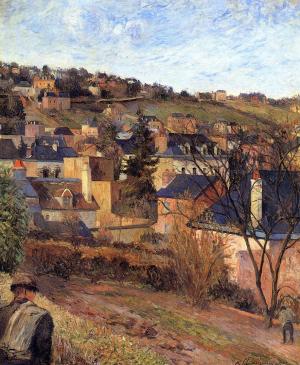 Blue roofs of Rouen, Paul Gauguin