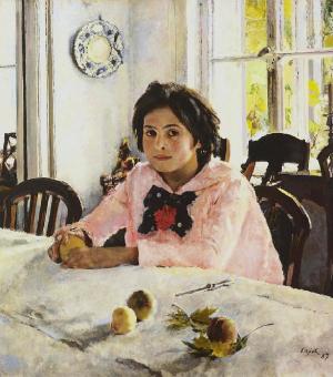 The girl with peaches, Valentin Serov