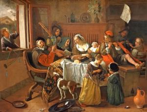 La familia feliz, Jan Havicksz Steen