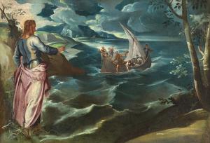 Cristo en el lago Tiberíades, Tintoretto