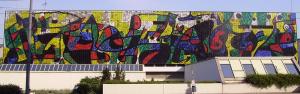 Mural of Joan Miró in Ludwigshafen, Germany