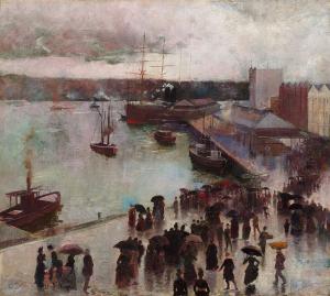 Departure of the Orient, Circular Quay, Charles Conder