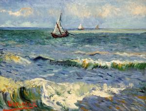 El Mar en Les Saintes-Maries-de-la-Mer, Vincent van Gogh