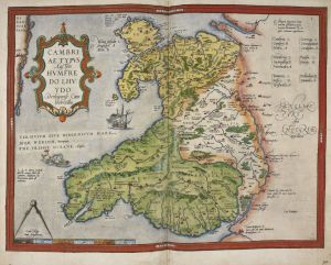 Mapa de Gales y Anglesey, 1579