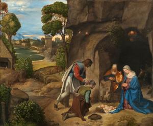 La adoración de los pastores, Giorgione