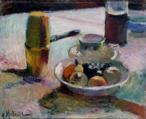Frutas y cafetera, Henri Matisse