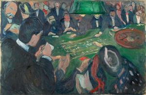 At the Roulette in Monte Carlo, Edvard Munch